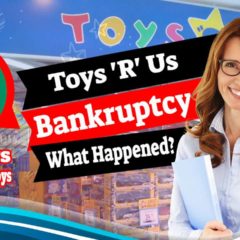 Featured image text: "Toys 'R' Us bankruptcy".