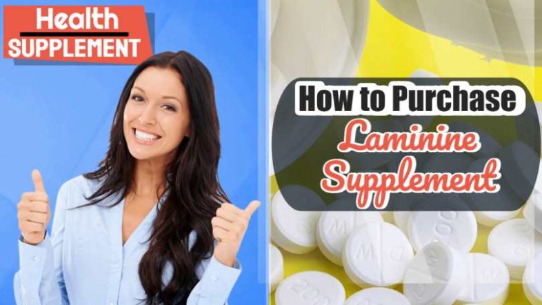 Text: "How to purchase laminine health supplement".