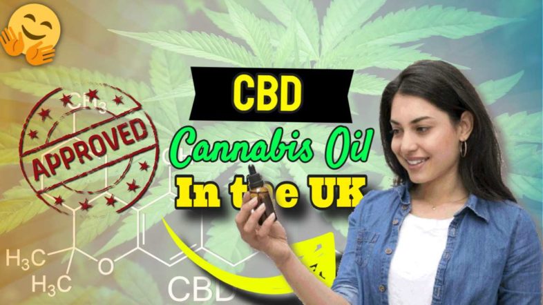Image with text: "Cannabis Oil CBD Approved in UK".