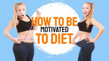 Fteured inage text: "How to be motivated to diet".