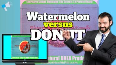 Image text: "Watermolon vs Donut" - High Blood Sugar in Diabetics.
