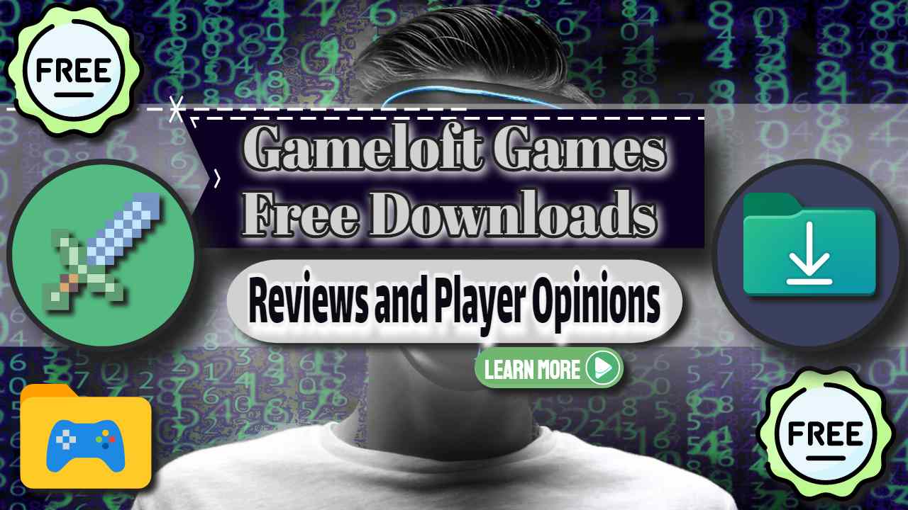 Image text: "Gameloft Games Free Downloads".