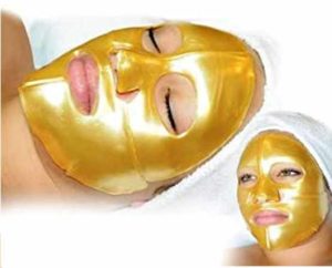 The oily love style face mask in use