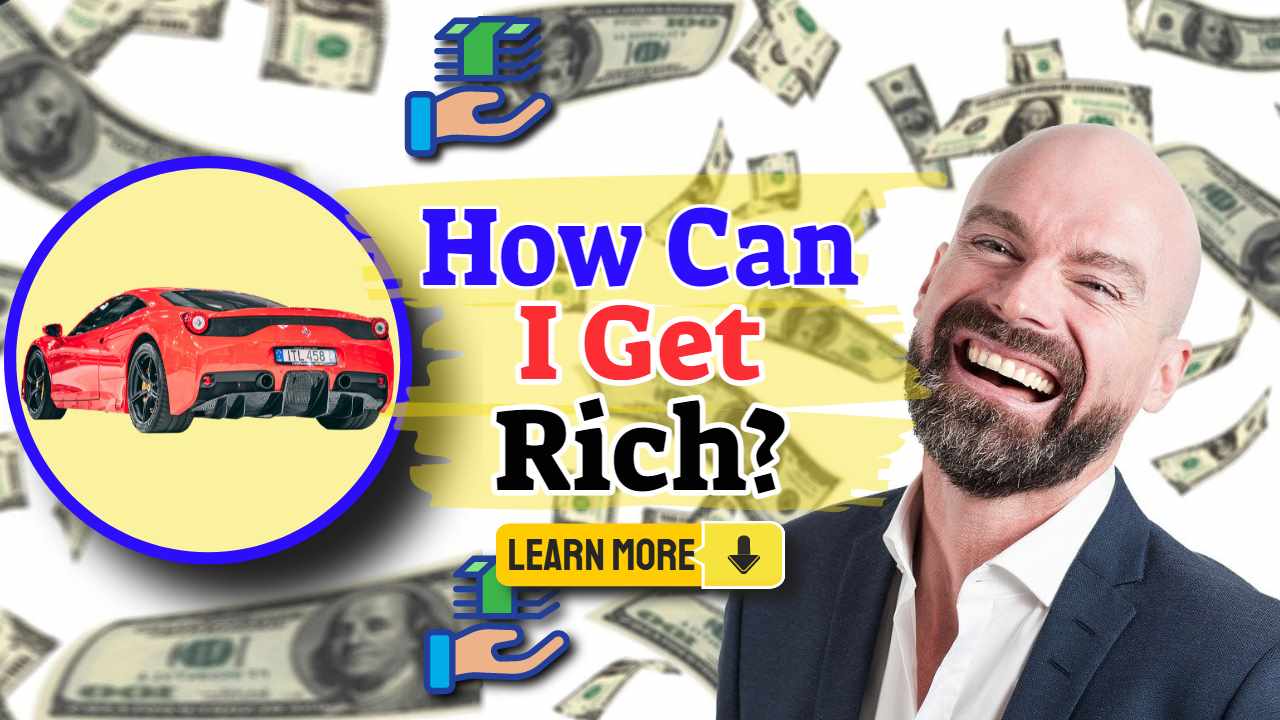 Image with text: "How can I get rich?".